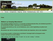 Tablet Screenshot of campingmaereheerd.nl
